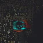 Warning alert on smartphone indicating potential hack