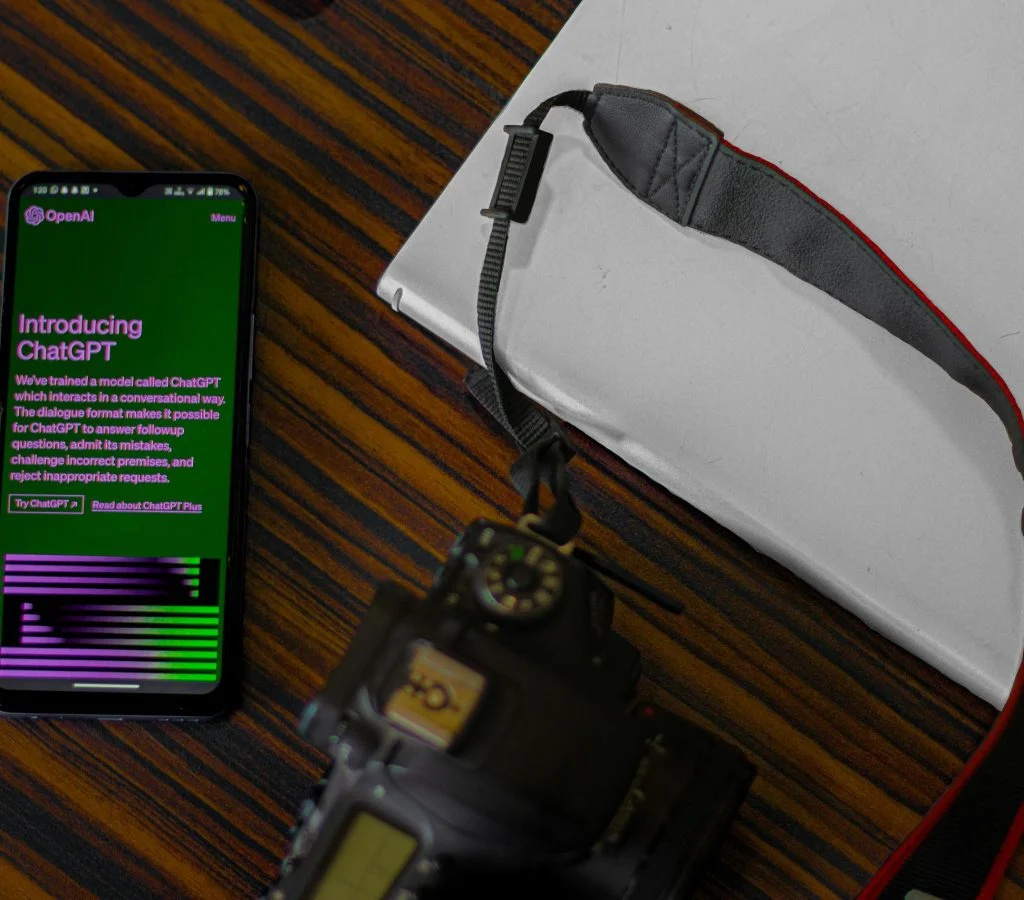 Smartphone screen displaying AI-powered machine learning feature