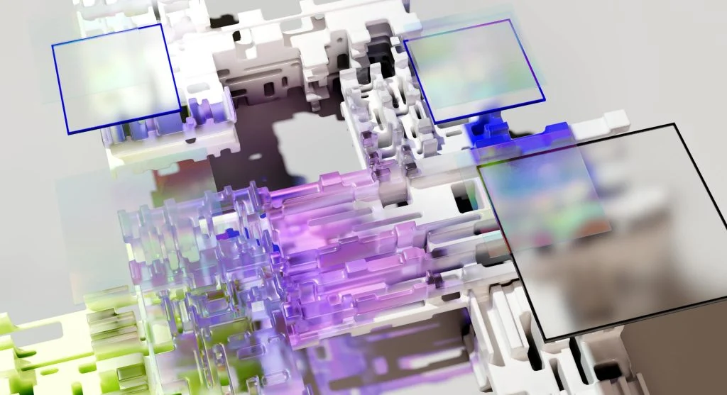 Future technologies showing AI and smart devices concept