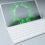 Illustration representing common misconceptions about laptops