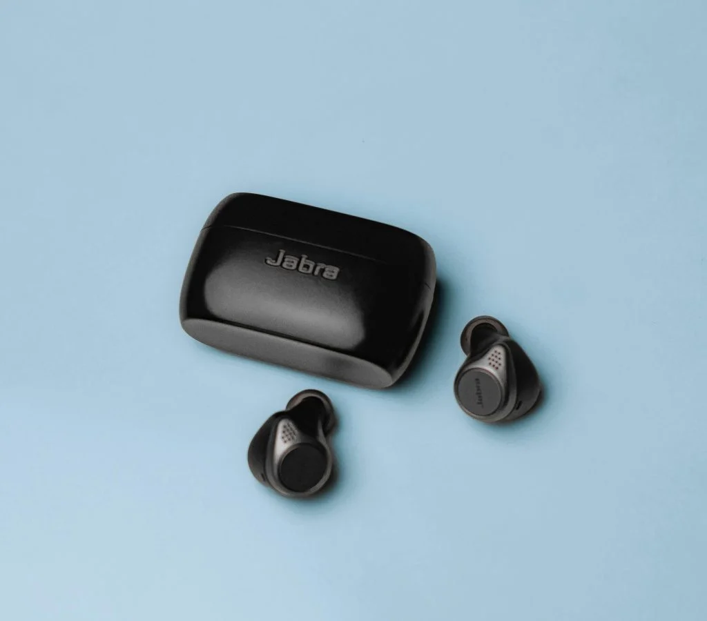Phone connected to earbuds via Bluetooth