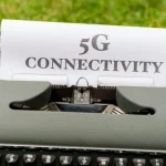 Smartphone connected to 5G network