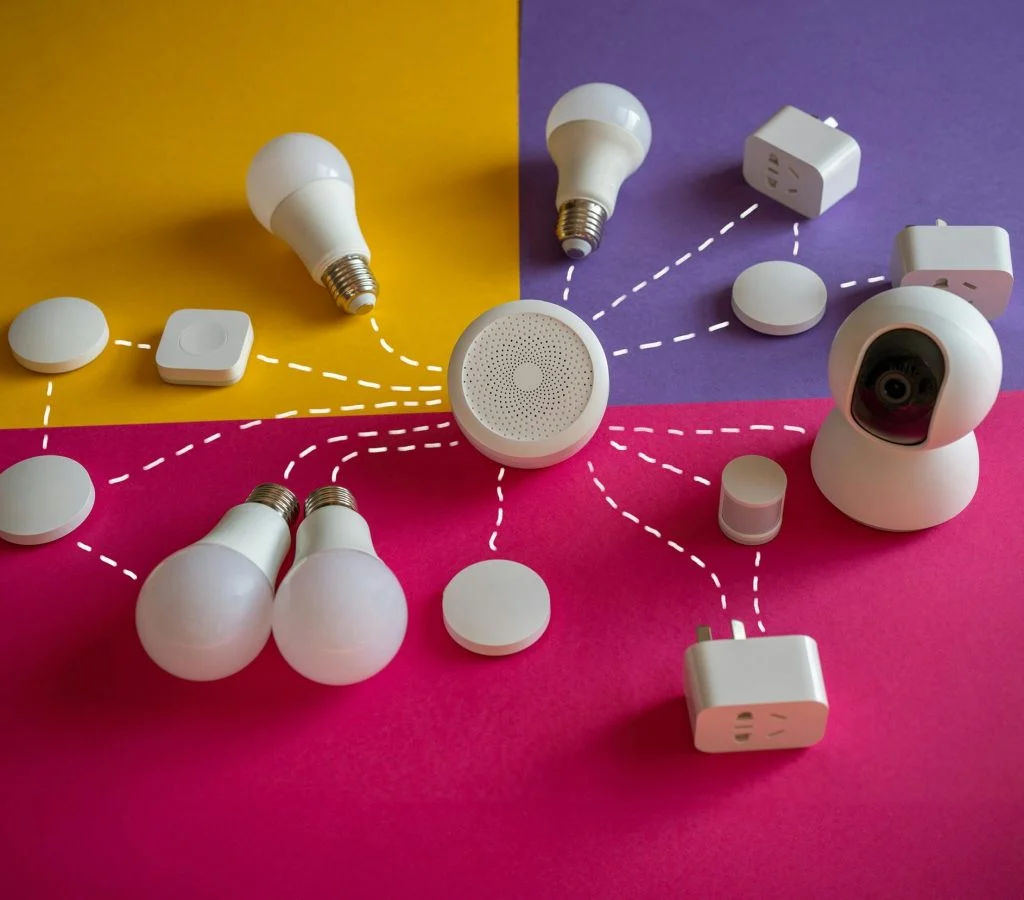 Connected automation system with various smart home devices