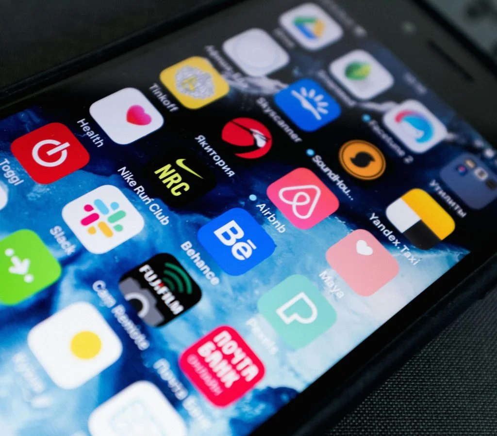 Organized smartphone home screen layout