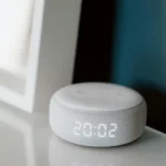 voice assistant device in living room