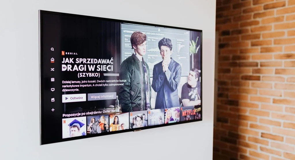smart TV showing apps interface