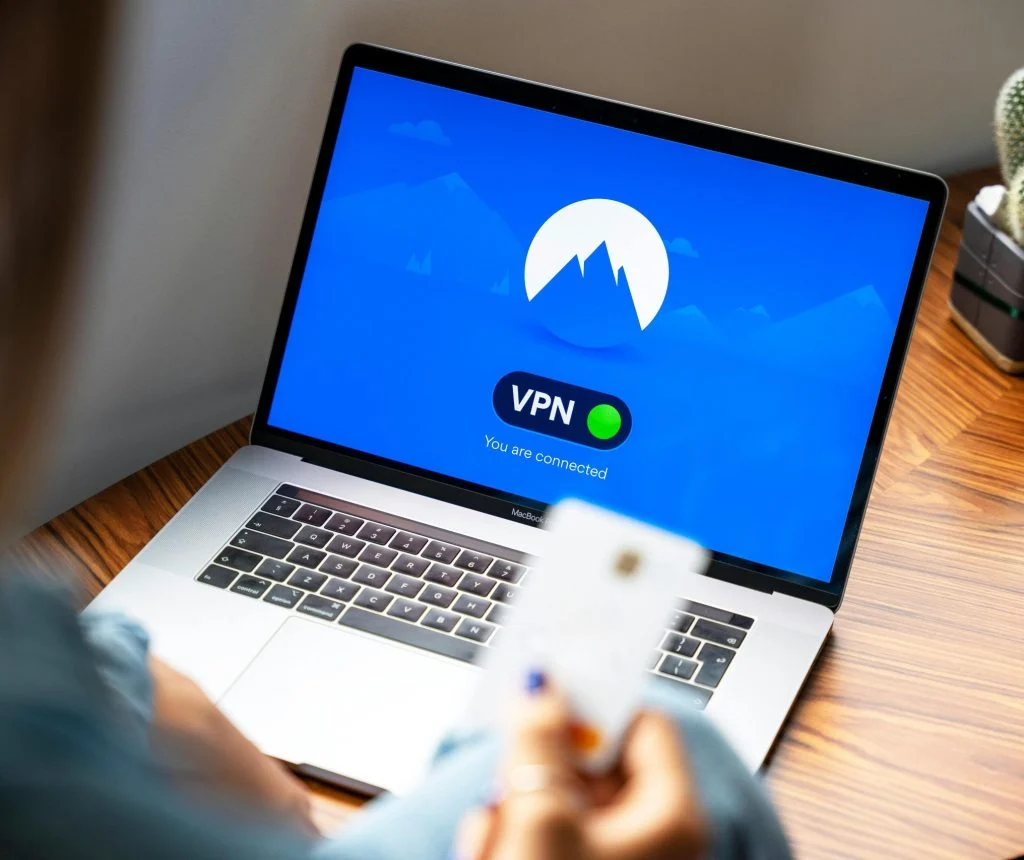 Lock icon on a computer screen with a secure browsing theme