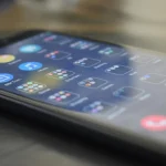 Advanced settings options on a smartphone