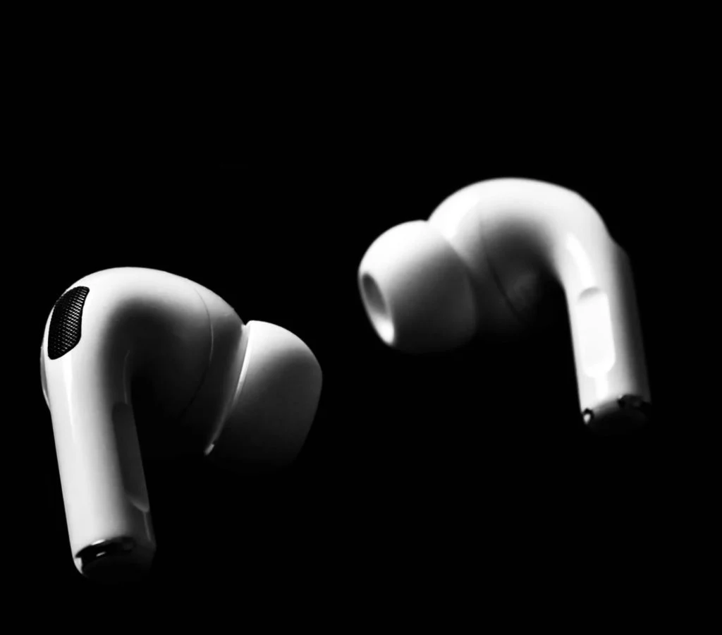 Wireless earbuds with different ear tip sizes for a comfortable fit